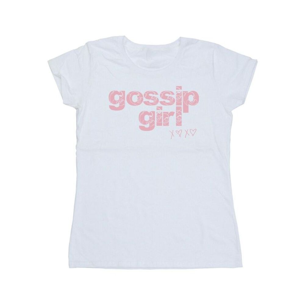 Gossip Girl Womens/Ladies Swirl Logo Cotton T-Shirt / White